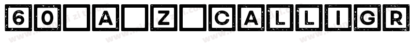 60 A Z Calligraphy AlphabetExamples字体转换